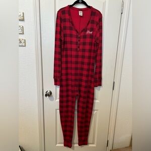Victoria’s Secret Red and Black Plaid Onesie